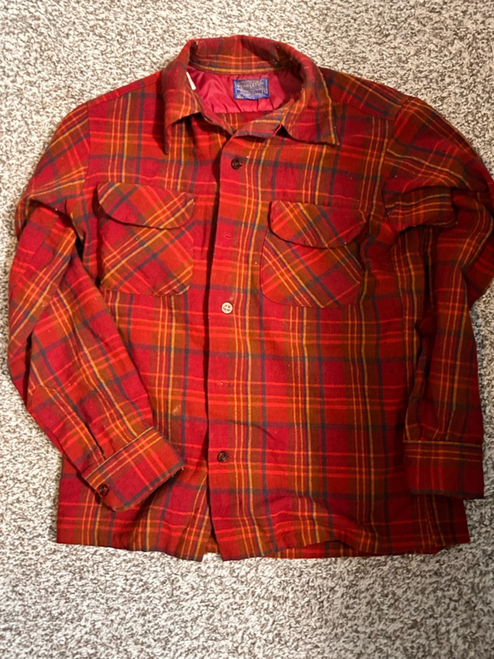 Vintage Pendleton flannel made in Portland, Oregon